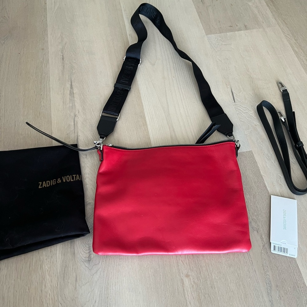 Zadig and Voltaire cherry red crossbody bag - Picture 2 of 4